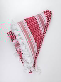 Image 6 of Red Cotton Palestinian Keffiyeh 
