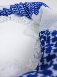 Image 5 of Royal Blue Keffiyeh (Made in Jordan)