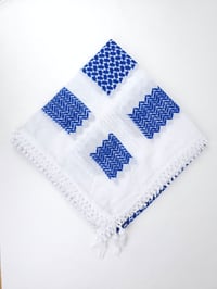 Image 2 of Royal Blue Keffiyeh (Made in Jordan)