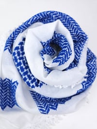 Image 7 of Royal Blue Keffiyeh (Made in Jordan)