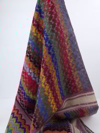 Image 3 of Mauve Multicoloured Keffiyeh (Made in Jordan)
