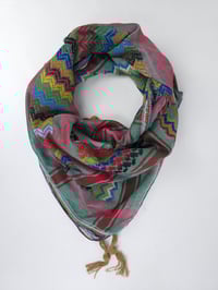 Image 1 of Mint Multicoloured Keffiyeh (Made in Jordan) 