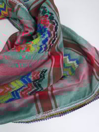 Image 5 of Mint Multicoloured Keffiyeh (Made in Jordan) 