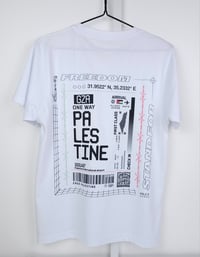 Image 1 of White Gaza Pass (Right to Return T-shirt)