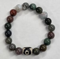 Earthbound Guardian: Jasper & Evil Eye Bead Bracelet