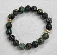 Pathfinder: African Turquoise Transformation Bracelet (with 2 silver tone accents)