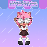 Rotten Girl Amy Swinging Keychain