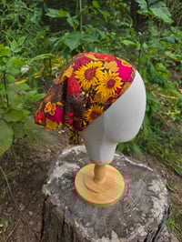 Image 1 of Sunflower & Butterfly Crown Cover - Cotton 