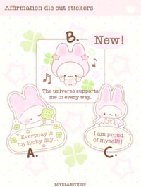 Affirmation Angels die cut 