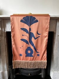 Image 1 of rosé flower flag