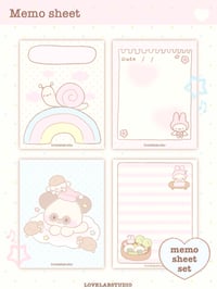 Image 2 of Cozy Memo sheet Set 