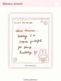 Image 3 of Cozy Memo sheet Set 