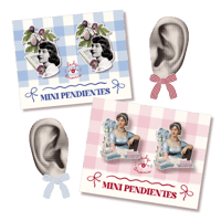 Image 1 of Pendientes literarios (de botón)