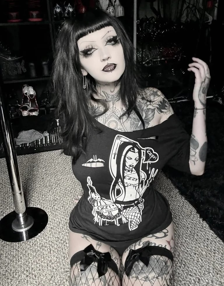 Image of Lg OZZY memorial  - Womans babydoll shirt-last one 