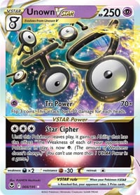 Unown VSTAR - SWSH12: Silver Tempest - Near Mint