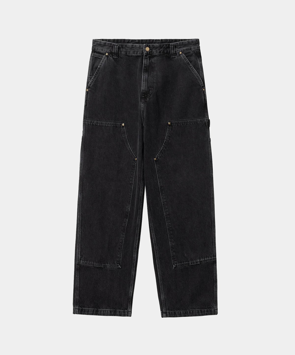 Carhartt WIPNASH DOUBLEKNEE PANT デニムパンツ CARHARTT WIP_NASH DOUBLE KNEE PANT (STONE WASH) :::BLACK::: | SILO
