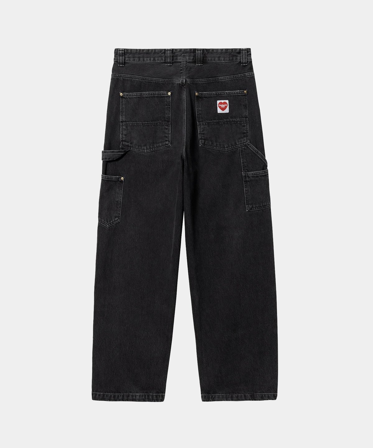 CARHARTT WIP_NASH DOUBLE KNEE PANT (STONE WASH) :::BLACK::: | SILO