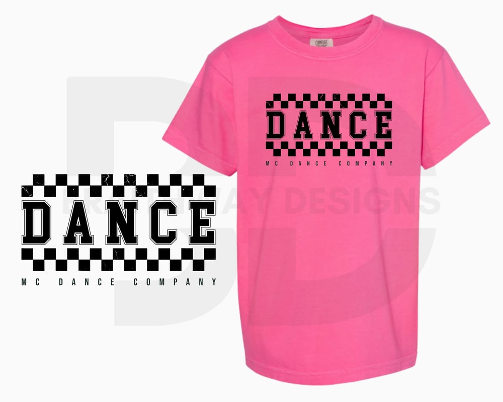 PREORDER - MC DANCE COMPANY TSHIRT IN RED/PINK