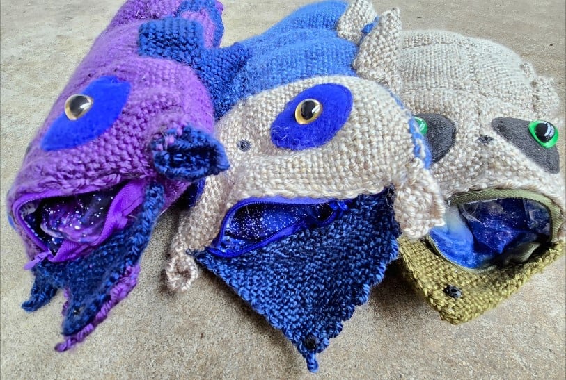 Image of Fantasy Owls, Handmade Stuffie, Dice Guardian