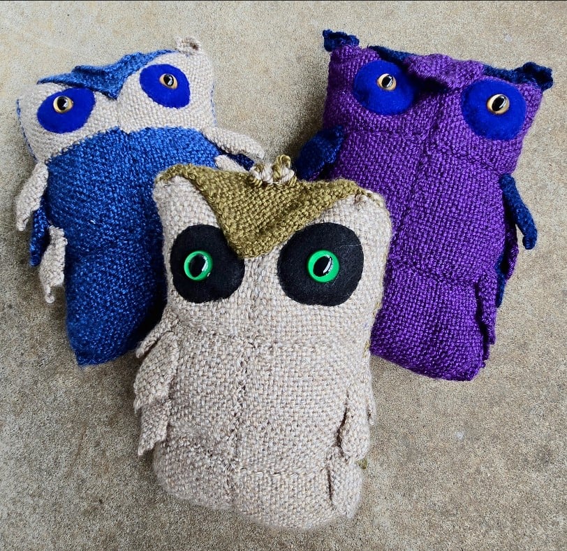 Image of Fantasy Owls, Handmade Stuffie, Dice Guardian