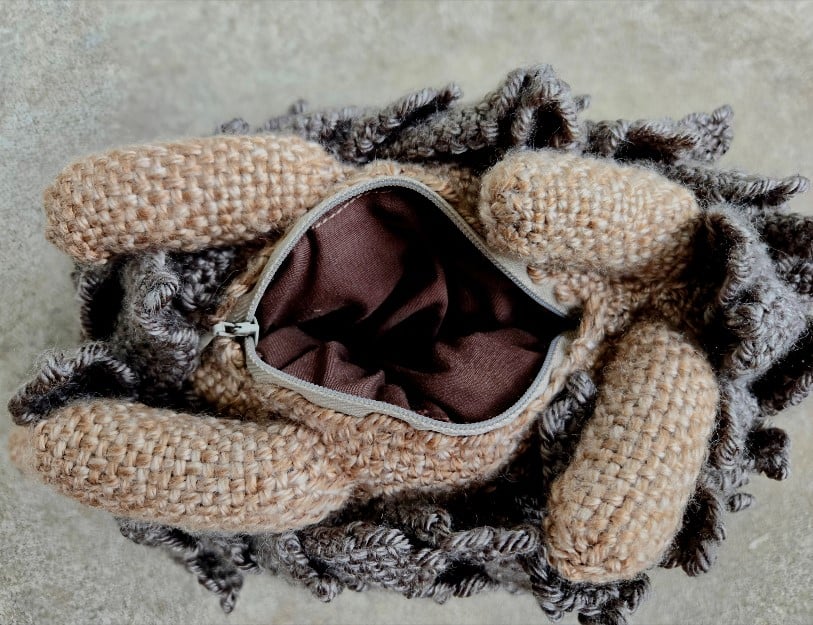 Image of Hedgehog, Handmade, Stuffie, Dice Guardian