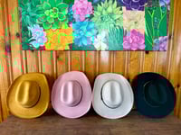 Image 3 of High Quality Blank Suede Standard Cowboy Hats 