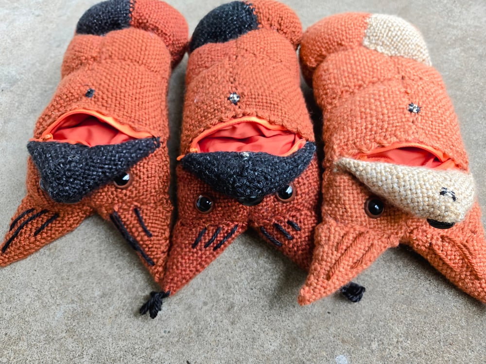 Image of Small Foxes, Handmade Stuffies, Dice Guardians