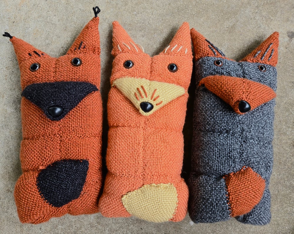 Image of Medium  Foxes, Handmade Stuffies, Dice Guardians