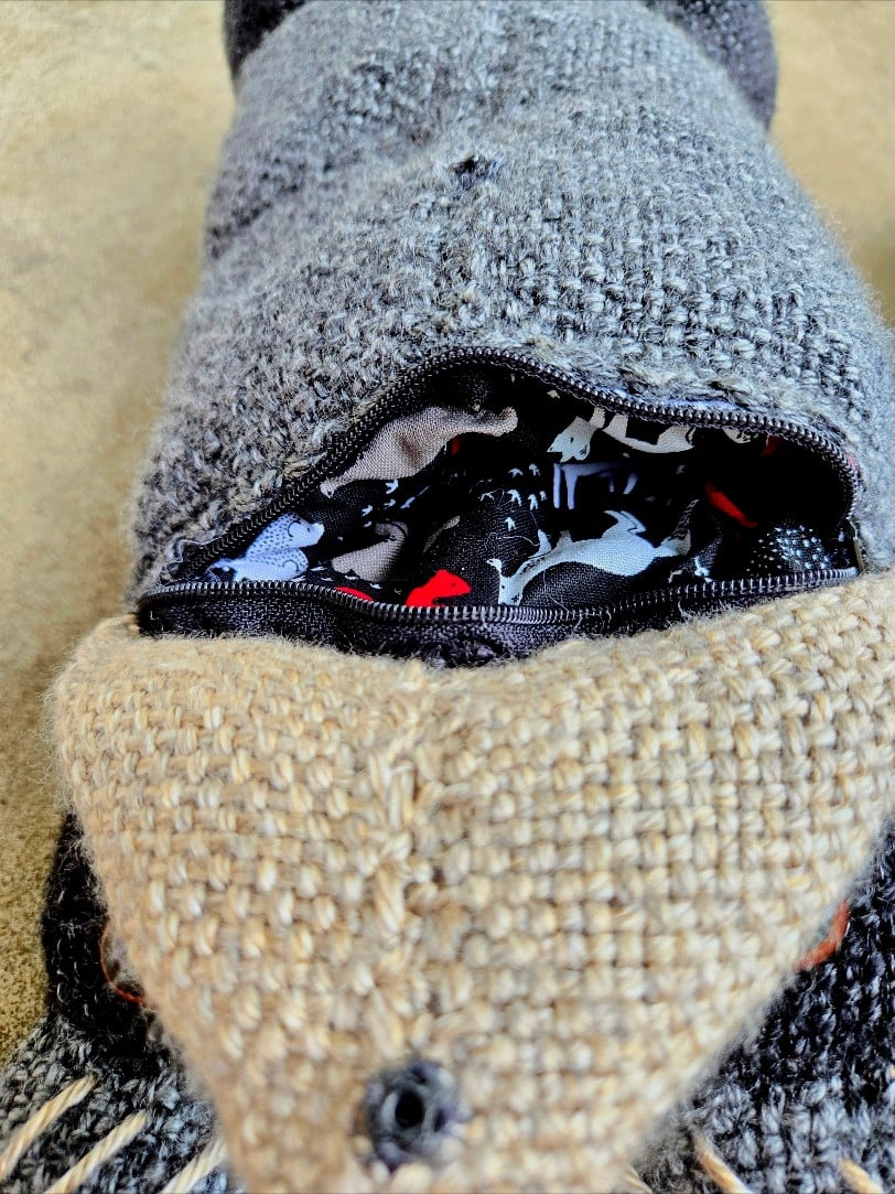 Image of Raccoon, Handmade Stuffie, Dice Guardian