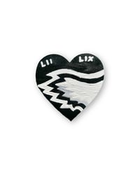 Image 3 of "Bird-tified Champs" Heart Pin 🦅💚🏆 (Limited)