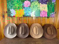 Image 2 of High Quality Blank Suede Narrow Frame Cowboy Hats 