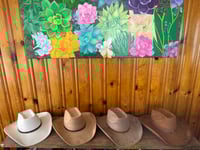 Image 3 of High Quality Blank Suede Coffin Cowboy Hats 