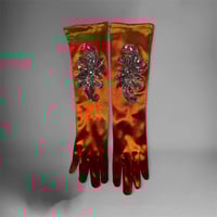 Image 2 of Embroidered Goddess Gloves