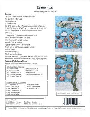 Image of NEW! Salmon Run Pattern by Beth Upstill