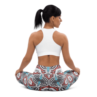Image 3 of Tribal Fish Yoga Leggings