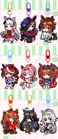 Image 2 of PREORDER UMA MUSUME Pretty Derby 2.78" Charms
