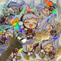Image 2 of Pretty Derpy | Goldship Holographic Stickers