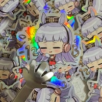 Image 3 of Pretty Derpy | Goldship Holographic Stickers