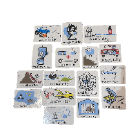Image 1 of goodbye kitty - vintage stickers!