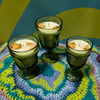 Witchy Sage Vintage Indiana Glass Goblet Candle