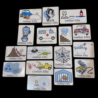 Image 2 of goodbye kitty - vintage stickers!