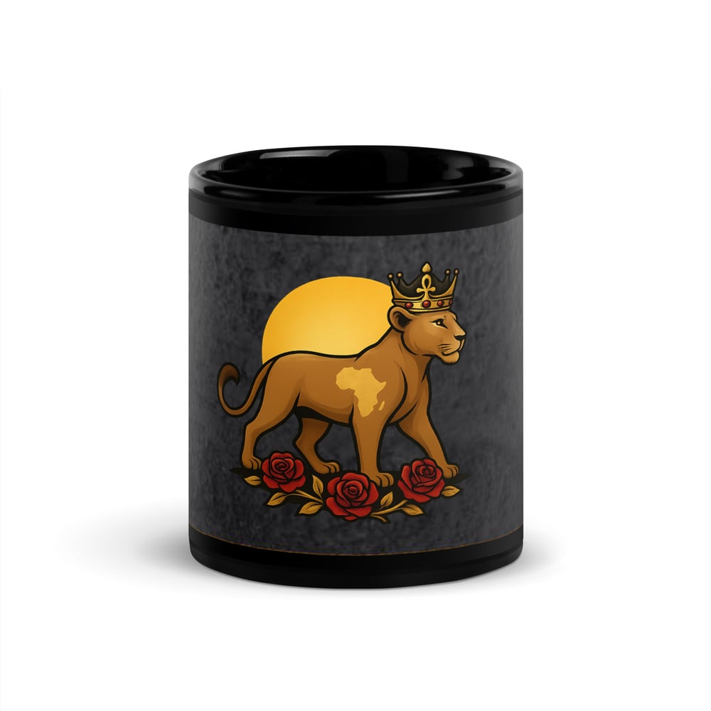 Image of Lion Queen Pillow and Coffee Cup