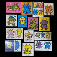 Image 2 of sassy cats - vintage stickers!