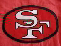 Image 4 of Starter x San Francisco 49ers Red Hooded Parka Jacket sz L