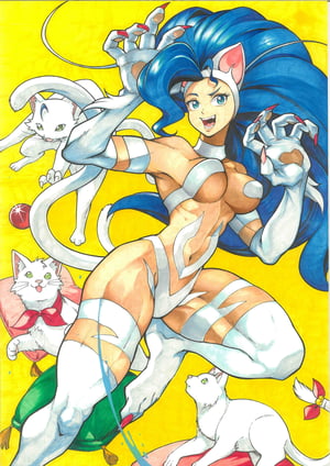 Image of Original Art - Darkstalkers Felicia // Ling Ruby (eSoul)
