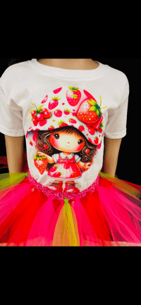 Image 1 of Strawberry Shortcake Tutu Set