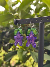 Image 2 of Stardew Valley Stardrop Beaded Earrings