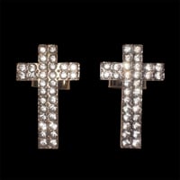 Image 2 of rhinestone cross ring