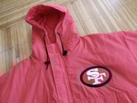 Image 1 of ChalkLine x San Francisco 49ers Hooded Parka Jacket sz XL