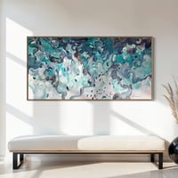 Image 5 of 'Shimmers of the deep II' - 185x95cm, FRAMED